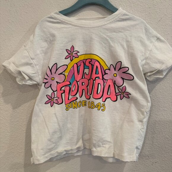 Zara Kids “USA Florida Since 1845” Graphic Tee – Size 5-6 (116 cm) - Picture 1 of 4
